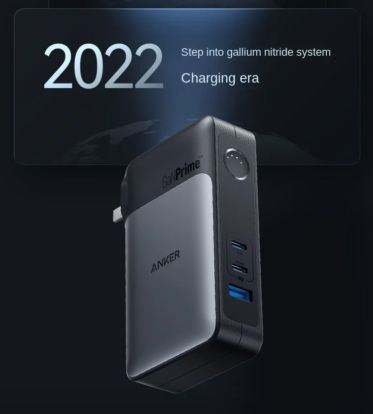 Anker 733 Power Pack GaNPrime PowerCore 65w Fast Charging Compact Foldable Wall Charger 10000 mAh