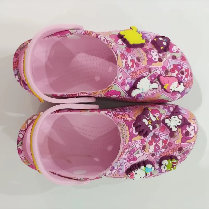 

Kuromi Pochacco My Melody Summer New Cute Hole Slippers Outdoor Beach Sandals Comfortable Casual Lightweigt Eva Shoes Gifts