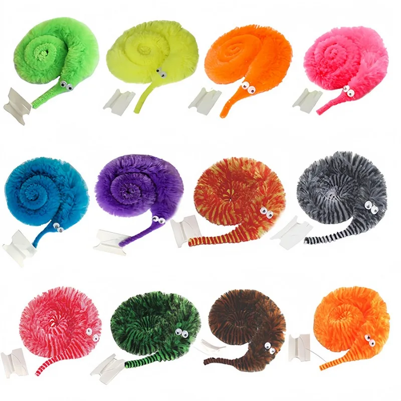 

Fun Worm Magic Props Toys for Children Kids Beginners Wiggly Twisty Worm with Invisible String Party Games Trick Toys