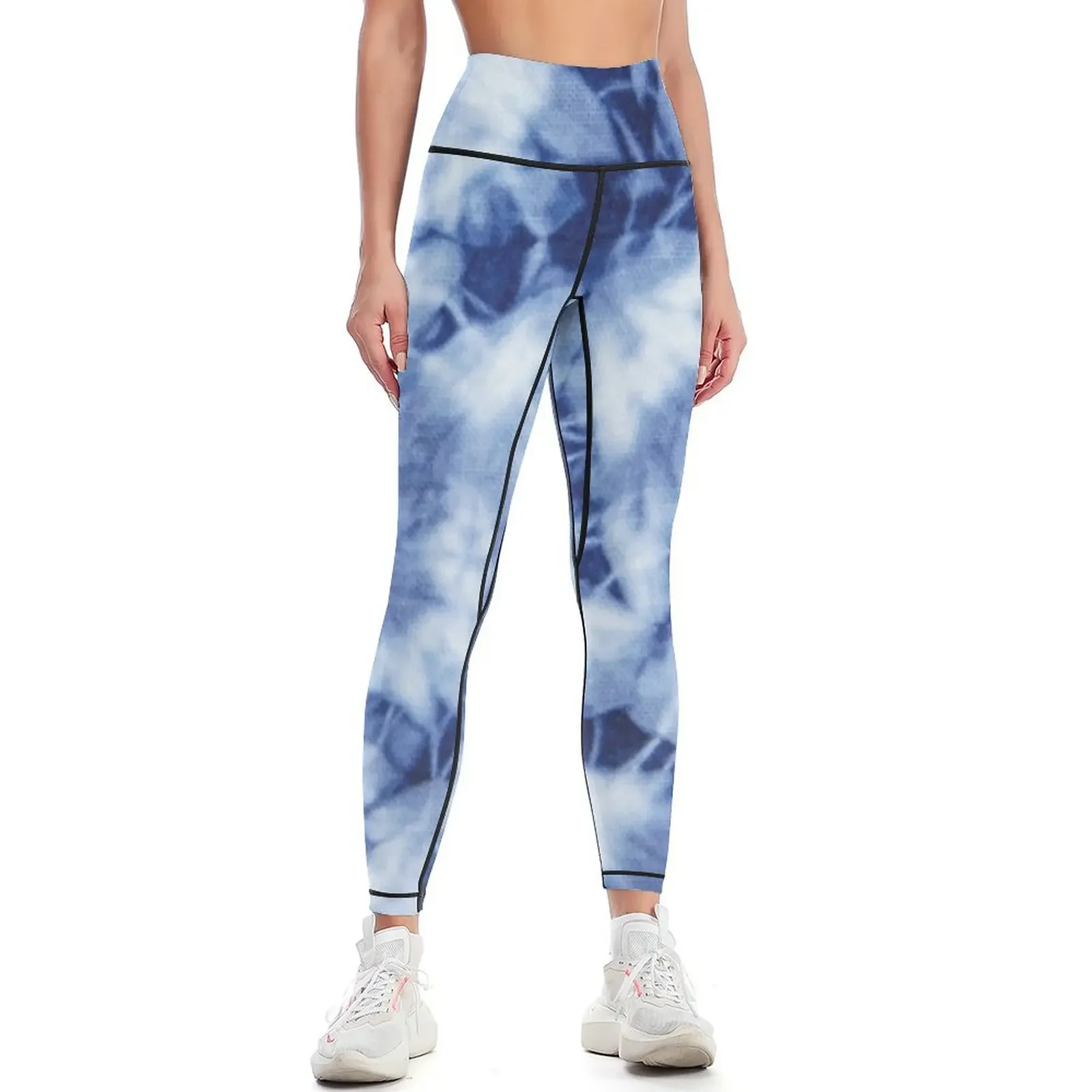 

SEXY INDIGO TIE DYE Leggings sport set Women's push up leggins push up woman Golf wear Womens Leggings