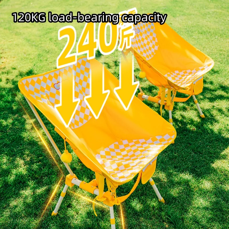 600D ткань Оксфорд, материал LoveHome, складной пляжный уличный стул, портативное сиденье для кемпинга, лунное сиденье, регулируемое высоту, можно хранить