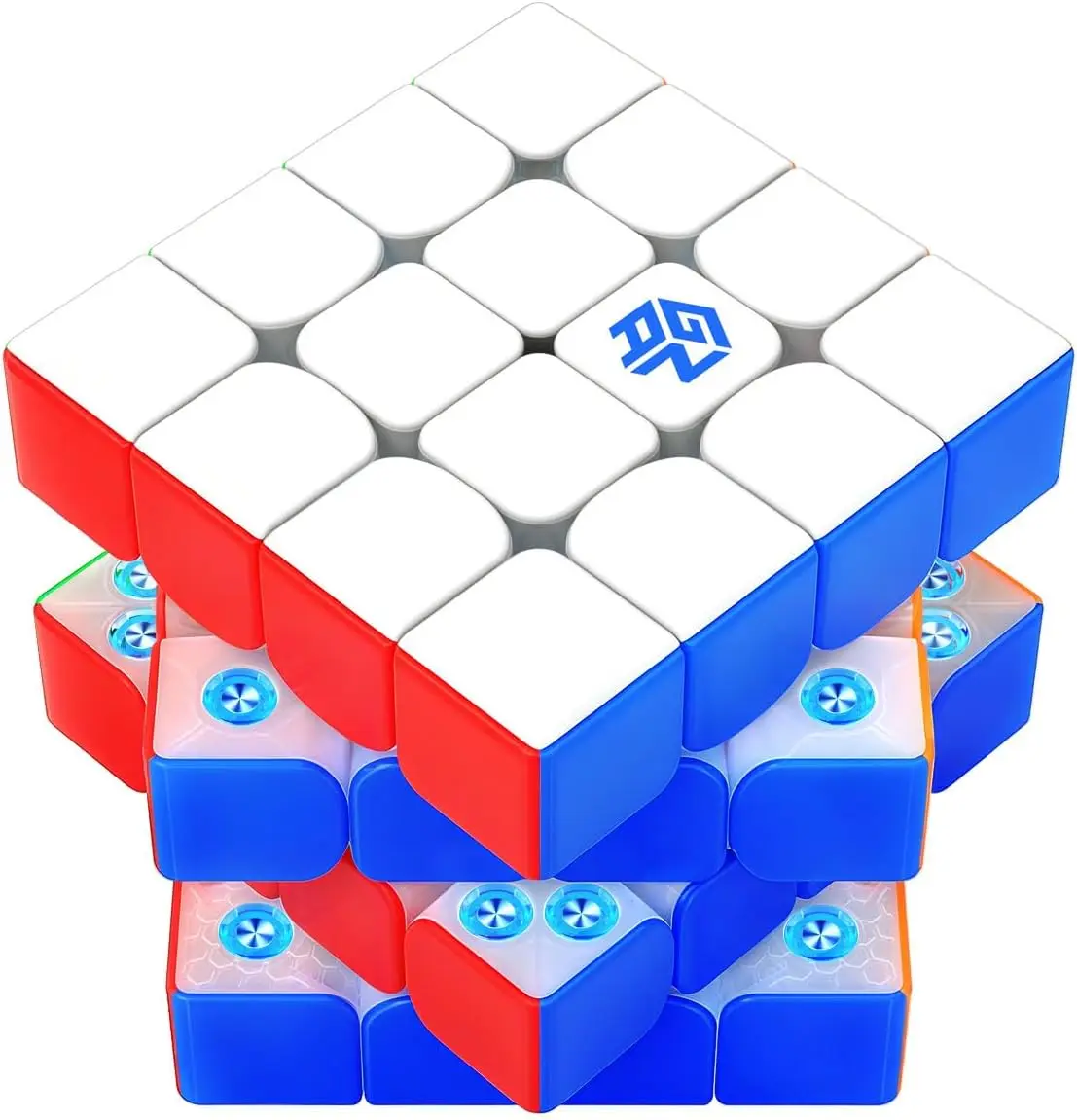 460 M SP 4x4 Magnetic Speed Cube for Kids & Adults, Frosted Version
