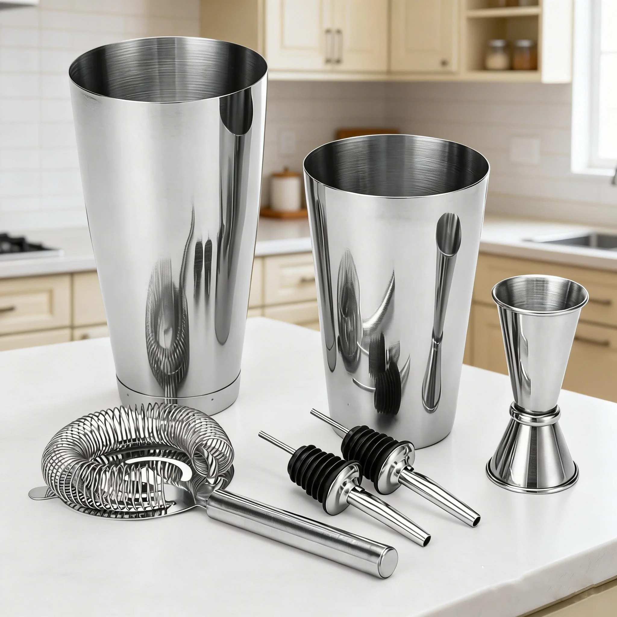 Boston Shaker Set - stllCocktail Maker Set Boston Weighted Cocktail