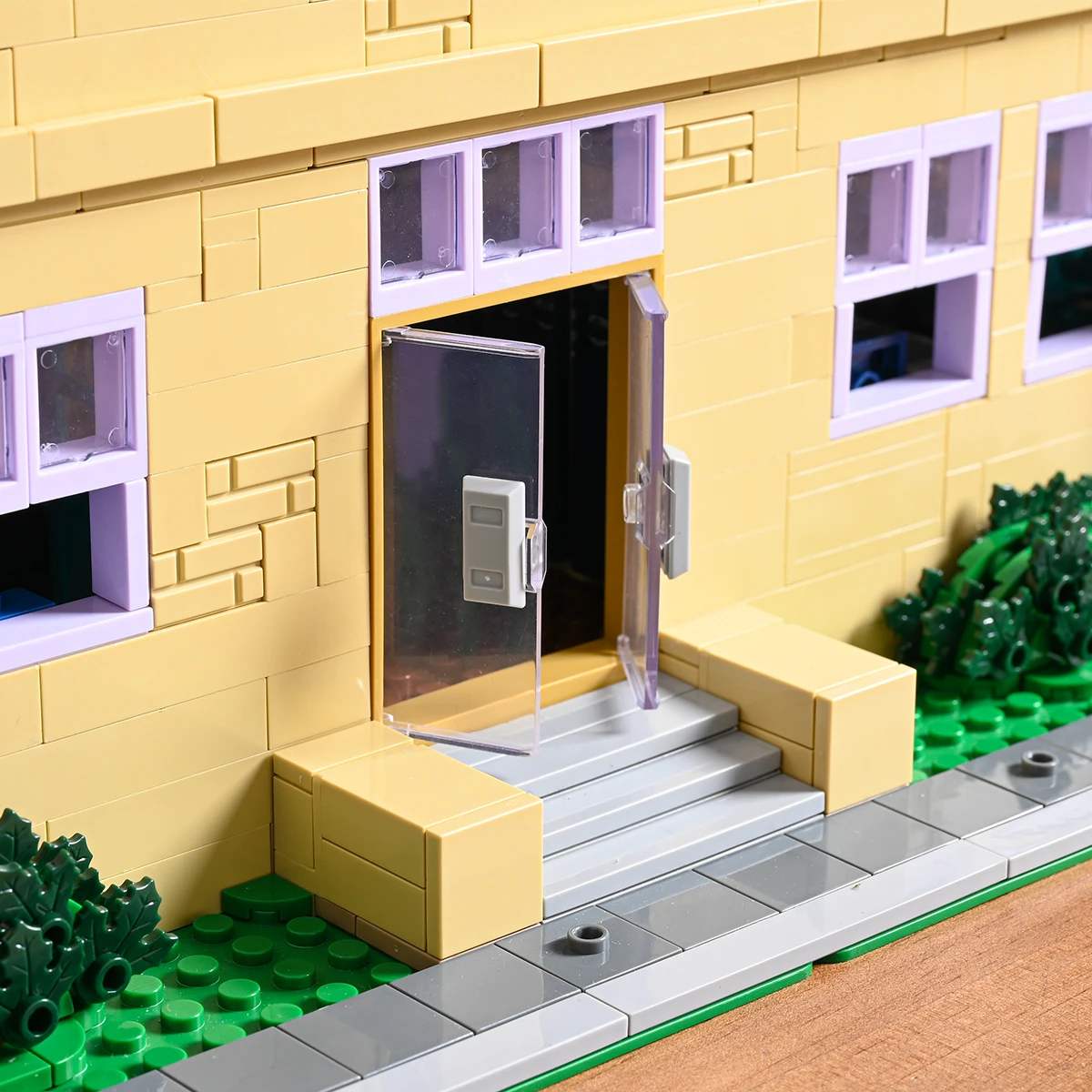 Modułowe klocki konstrukcyjne Springfield Elementary School, figurki z kreskówek anime, postacie, model, dekoracja, prezent świąteczny dla dzieci.