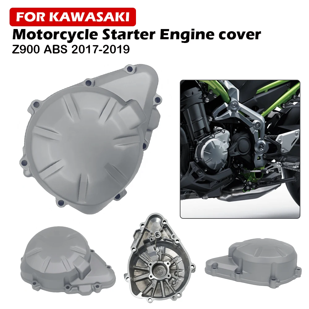 

Motorcycle Left Crankcase Stator Engine Cover For Kawasaki Z900 ABS 2017-2024 2018 2019 2020 2021 2022 50th Anniversary Edition