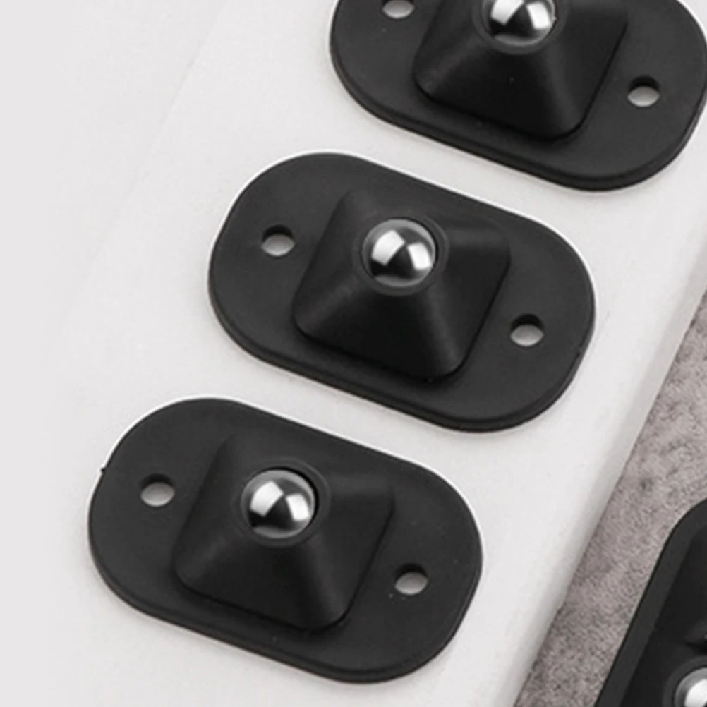 

12pcs Home Appliance Roller Caster Kitchen Sliders White Abs 360 Degree Swivel Replacement Storage Hardware