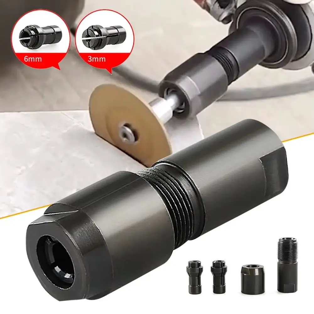 1Pcs Modified Angles Grinders Attachment M10 Thread To Straight Grinder Thread Converters Metal Universal 6/3mm Adapter Chuck