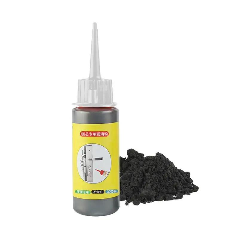 60mL  Lock Cylinder Lubricating Powder Multi-Purpose Long-Lasting Graphite Lubricants For Padlock Garage Hinge Door Supplies