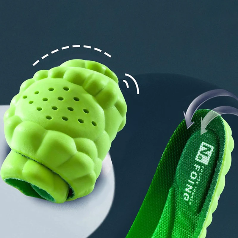 Comfort  Sport Breathable Insoles for Shoes Sole Rubber Cushion Running Shock-Absorbant Deodorization Soft Pad