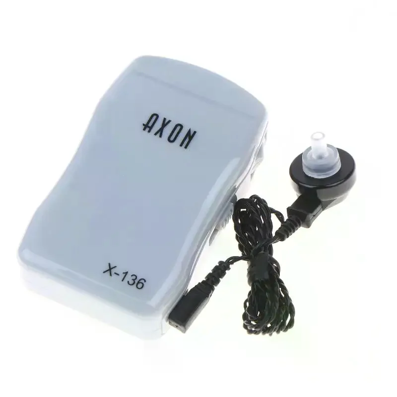 /YOV/Ear Hearing Aid Wired Sound Amplifier Receiver Amplificador Adjustable Tone Deaf Aid Eare Health Care Tool Pocket