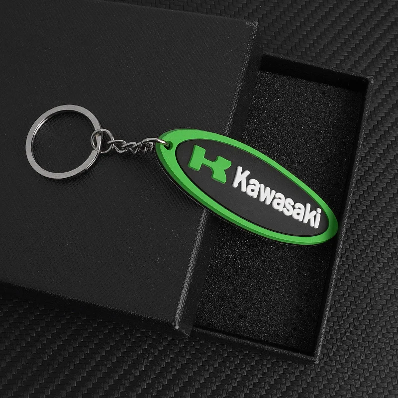 Chaveiro criativo de borracha macia para motocicleta, chaveiro para kawasaki z400 z900 z1000 z800 z750 z300 z650 ninja400 650 250 acessórios