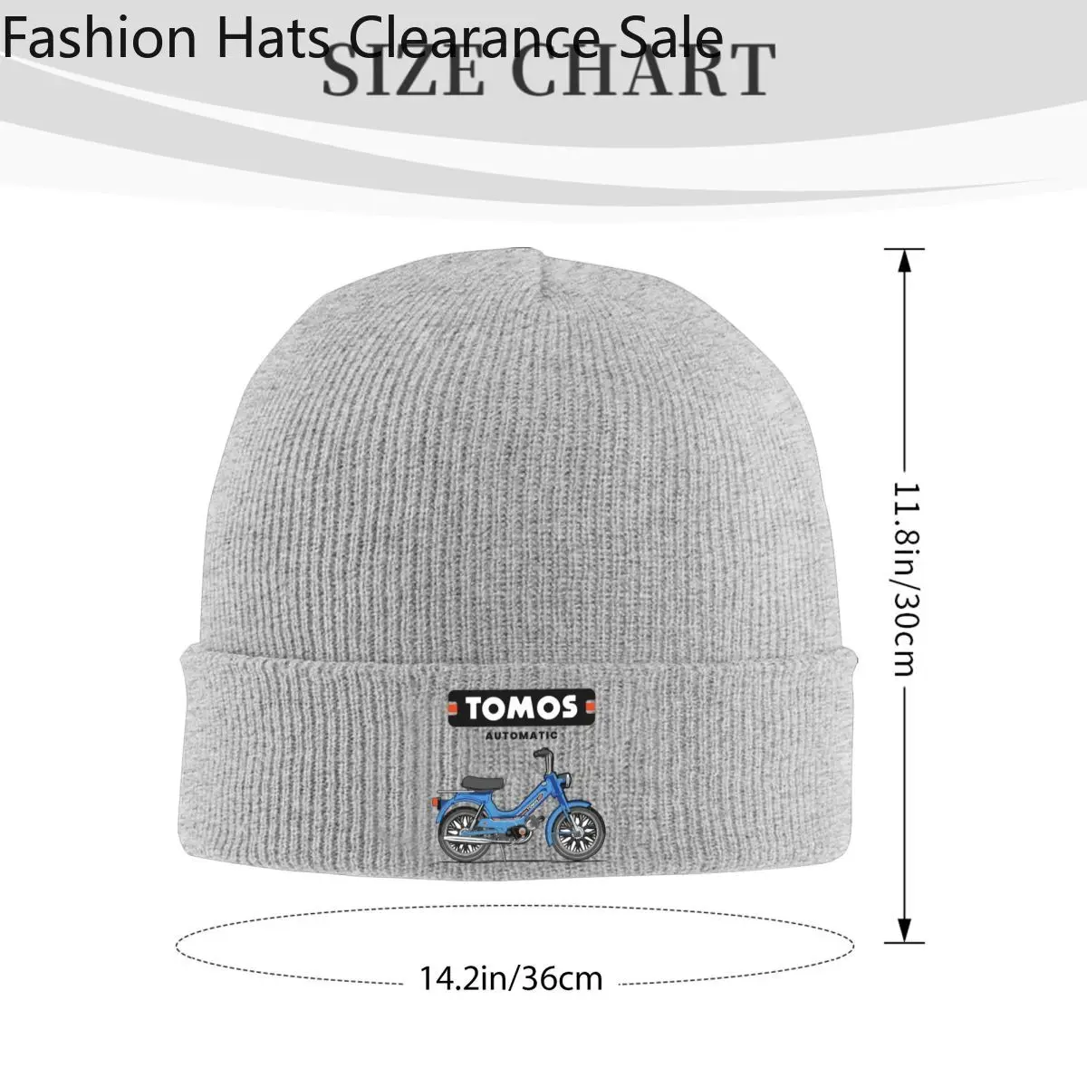 Tomos Automatic - Blue Warm Knitted Cap Hip Hop Bonnet Hat Autumn Winter Outdoor Beanies Hats for Men Women Adult