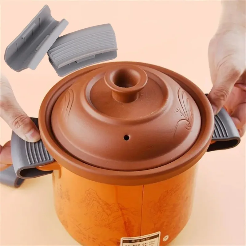 

Silicone Anti Scald Pot Handle Sleeves Anti-Scald Non-Slip for Cast Iron Pan Frying Skillet Kitchen Cooking Tool Anti Scalding