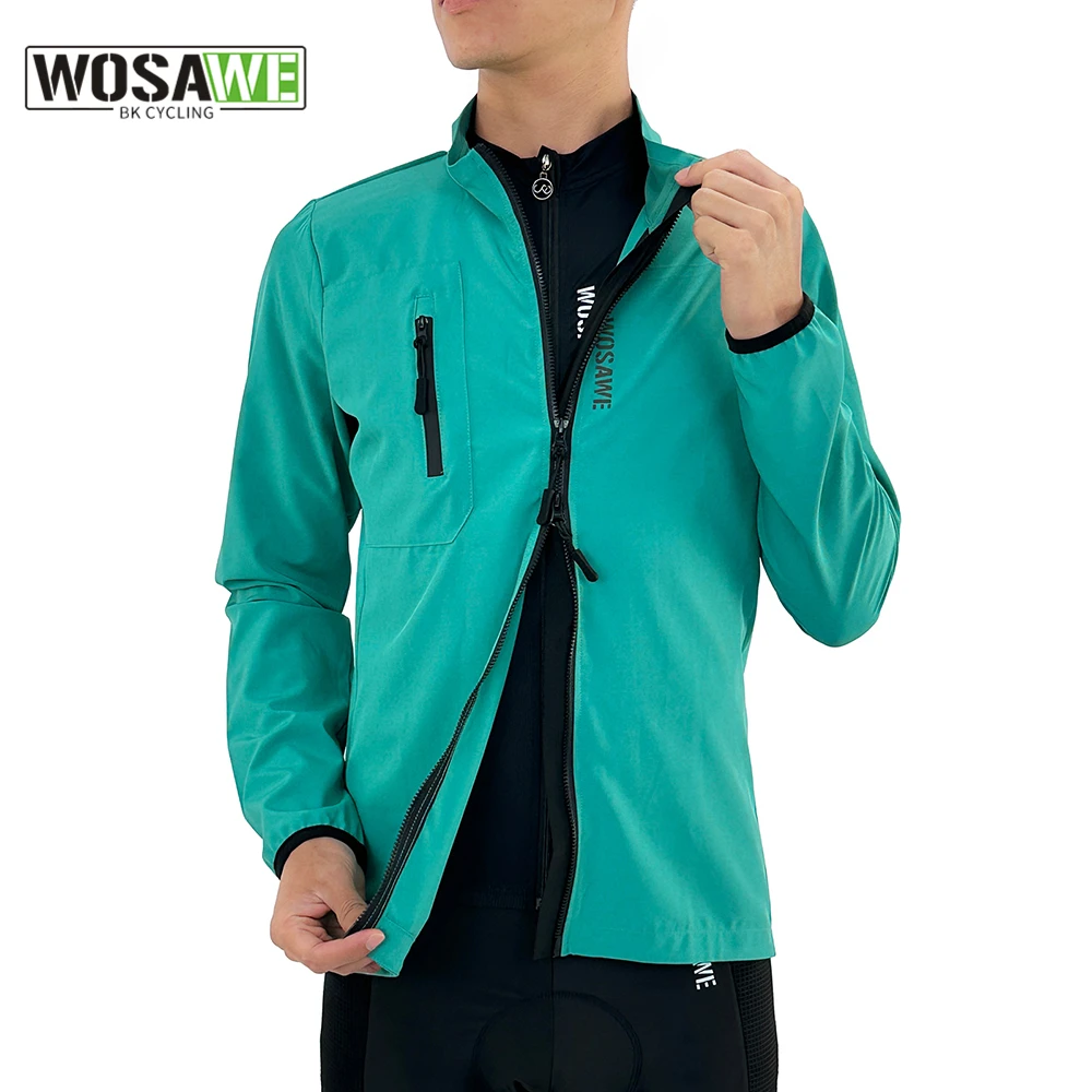 

WOSAWE Summer Cycling Jacket Vest Men's Cycling Wear Long sleeved Sleeveless Gilet Thin Bicycle Windshield Cut Wind Ultralight