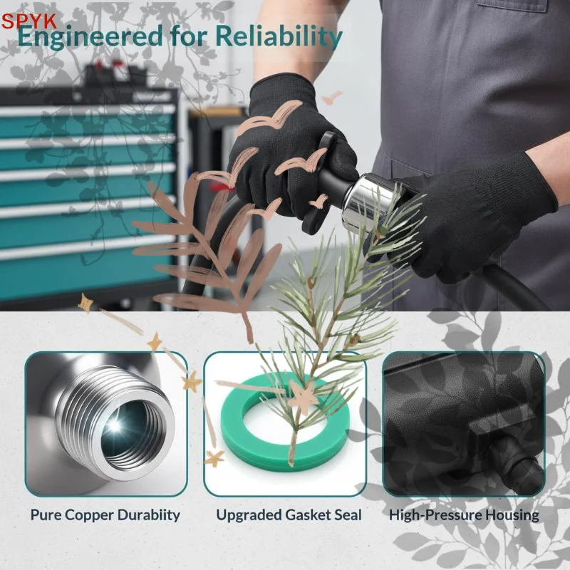 Removable Sprayer Pressure Cylinder Full Copper High Pressure: Electric Air Tank Corrosion-Resistant Booster
