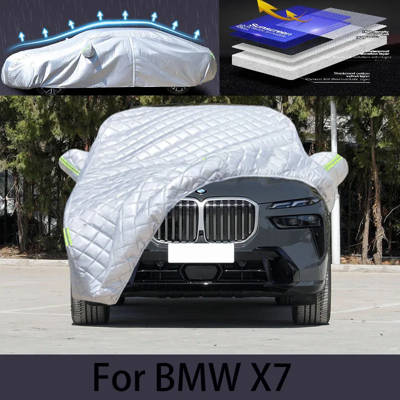 

For BMW X7 Car hail protection cover Auto rain protection scratch protection paint peeling protection car clothing