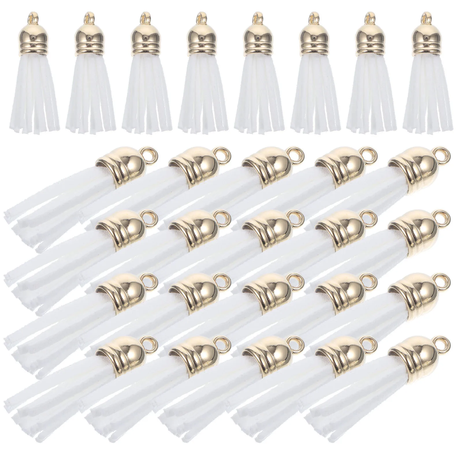 100 قطعة شرابات قلادة المفاتيح سحر حقيبة يد القرط شرابات دائم DIY بها بنفسك الحرفية صنع شرابة