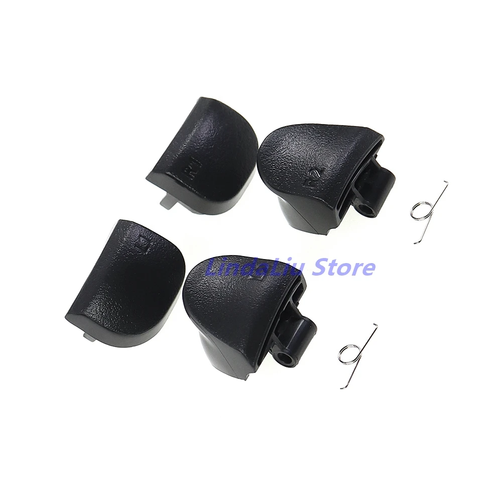 30 ชุดสีดํา L1 R1 L2 R2 Gamepad ปุ่มทริกเกอร์ + สปริงอะไหล่สําหรับ PlayStation 5 PS5 V2.0 Gamepad Controller