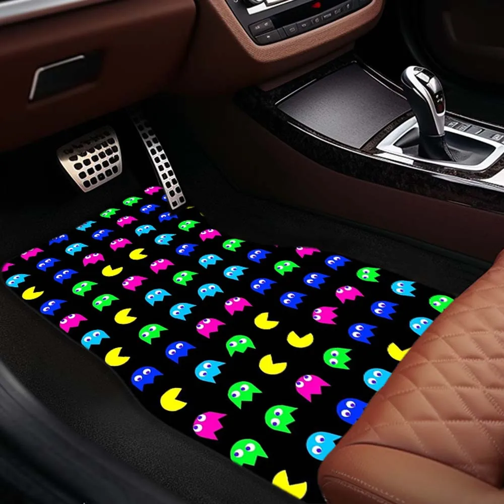 1pc/2pcs/4pcs Multi-purpose Car Floor Cool Game Floor Luxury Front And Rear Seat Floor Decoration Thick Felt Machine Cleaning Cu