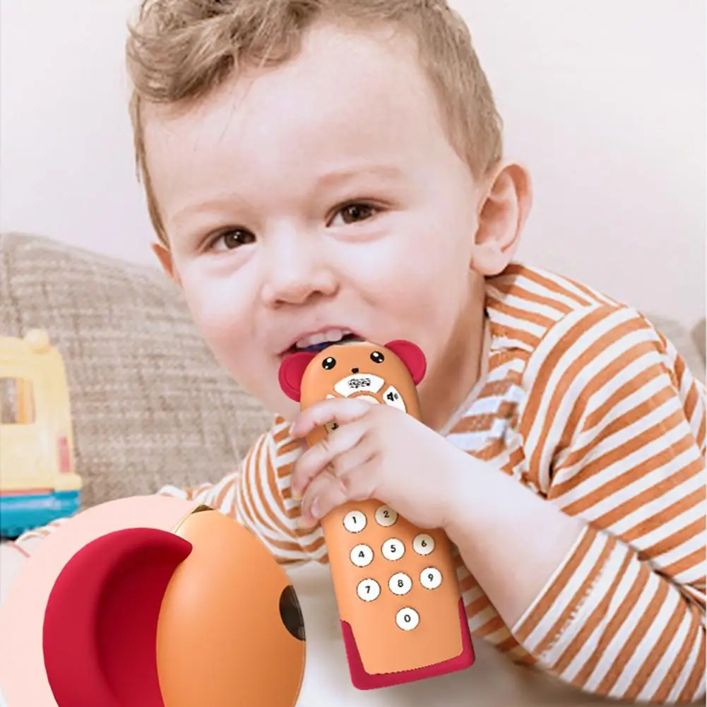 Remote Control Toy for Babies Children Remote Control Mobile Phone Toy Safe Eco-friendly Baby Music Phone Toy Simulated for Boys