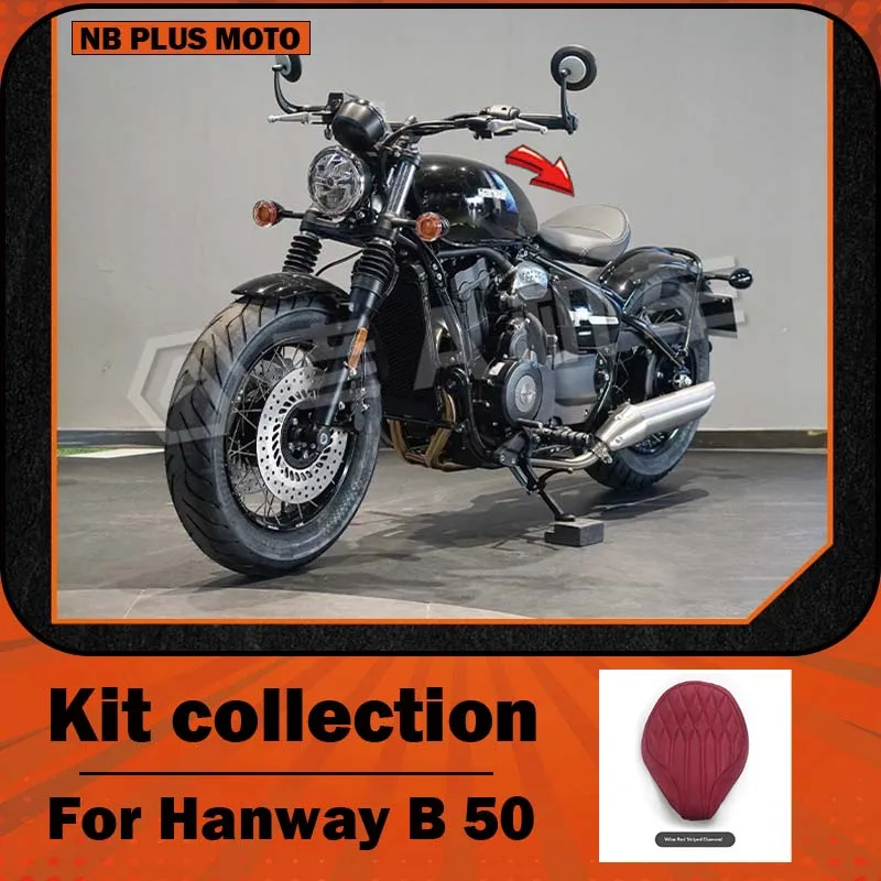 【Premium】For Hanwey Yapi B50 modification, YP500 single seat, full set of accessories, seat cushion and mudguard assembly