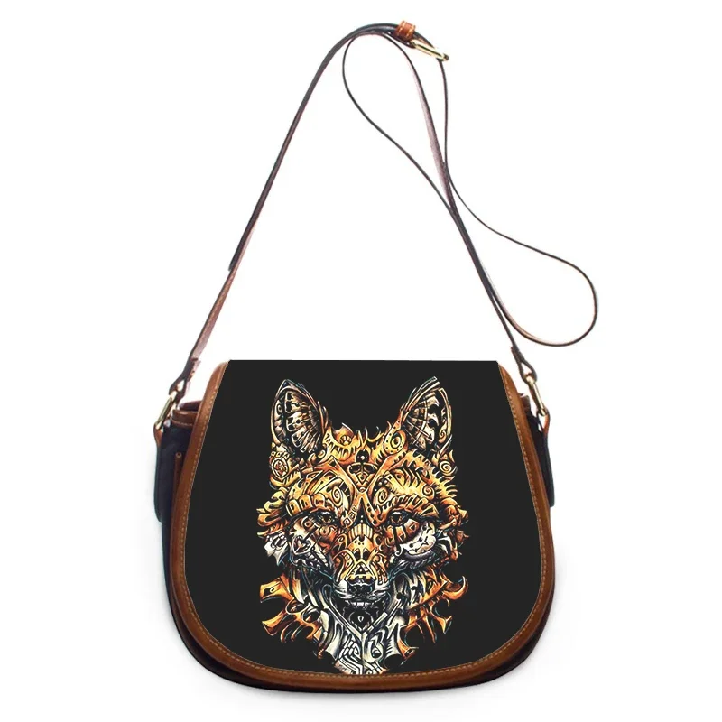 fox animal print new fashion Women Crossbody Bag Luxury Handbags Women Bags Zipper Shoulder Bag women shoulder bag