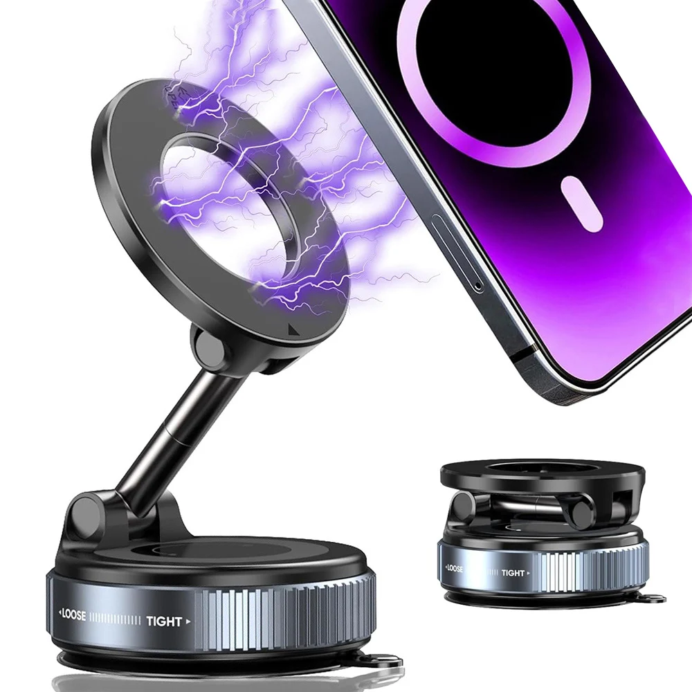 

Универсальный вакуумный магнитный автомобильный держатель для телефона, складной регулируемый прочный держатель для телефона на присоске для зеркала, тренажерного зала, ванны, душа, использования в автомобиле