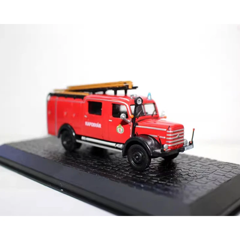 Diecast escala 1:72 TLF Csepel D-350 camión con escalera de motor de bomberos aleación modelo de simulación colección decoración regalo juguetes exhibición