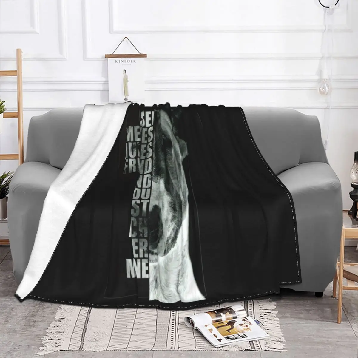 Bullterrier Bully Foto Kopf Hundemotiv Hunde Unisex Wilsigns Pop 3D Basic Famous 2021 Movie Natural Throw Blanket