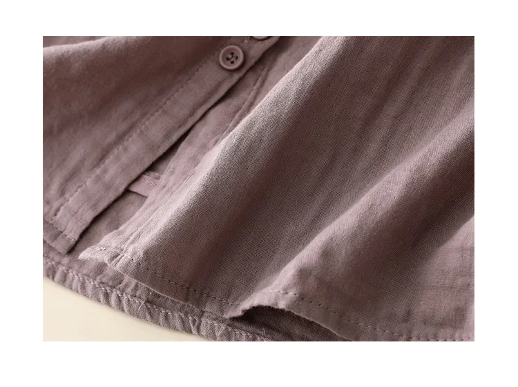 Embroidery Chinese Style Blouses Summer Vintage Women's Shirts Long Sleeve Cotton Linen Clothing Loose Women Top 2024 Korean