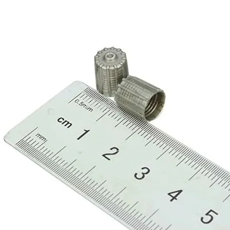 100pcs TPMS Tire Valve Cap Stem with Gasket O-ring Seals Gray Plastic Valve Dust Cover for Car Truck Tyre Accessories