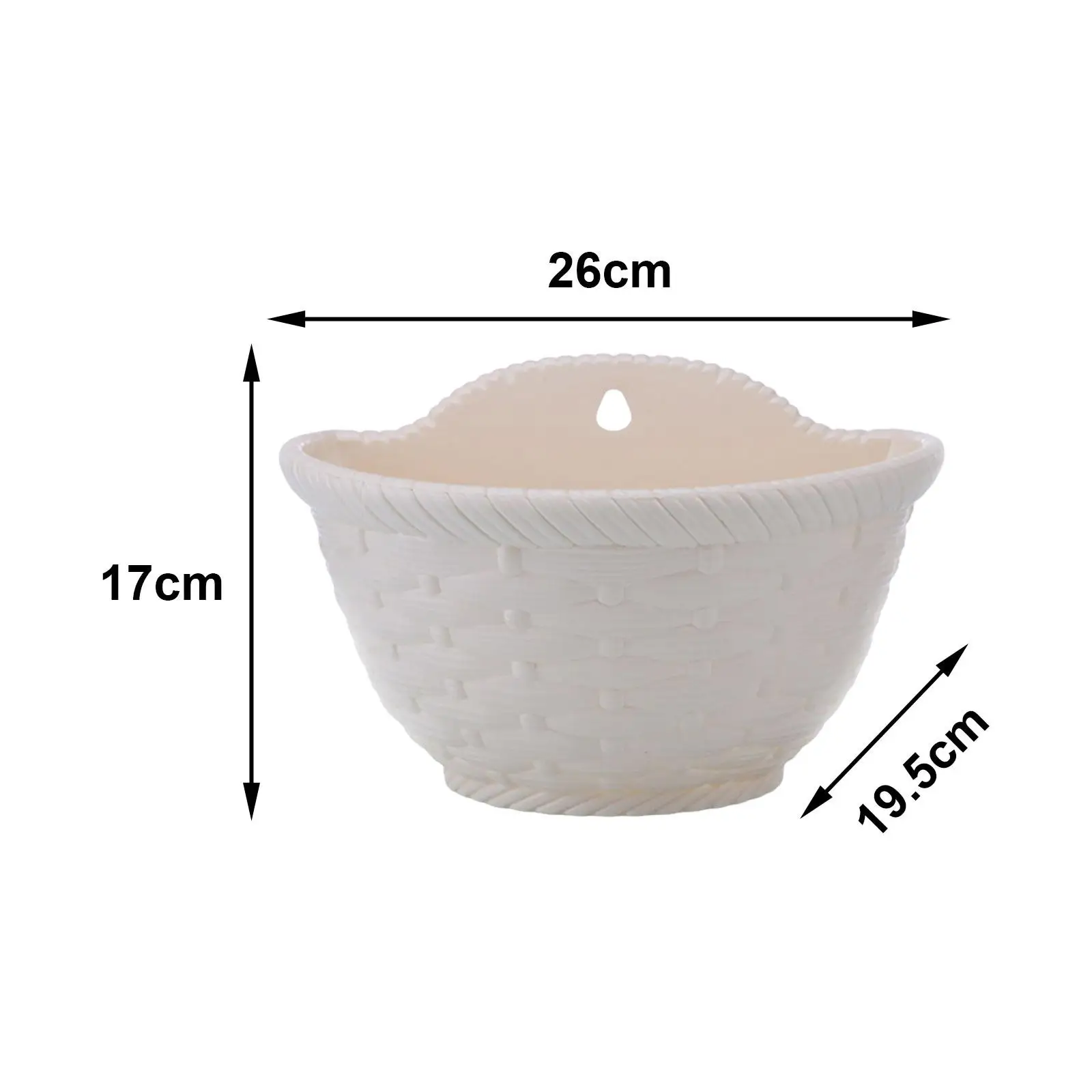 Hanging Flower Pot Flowerpot Balcony Planter Bucket Hanging Fence Planter for Balcony Fence Small Plants Railing Home Decoration