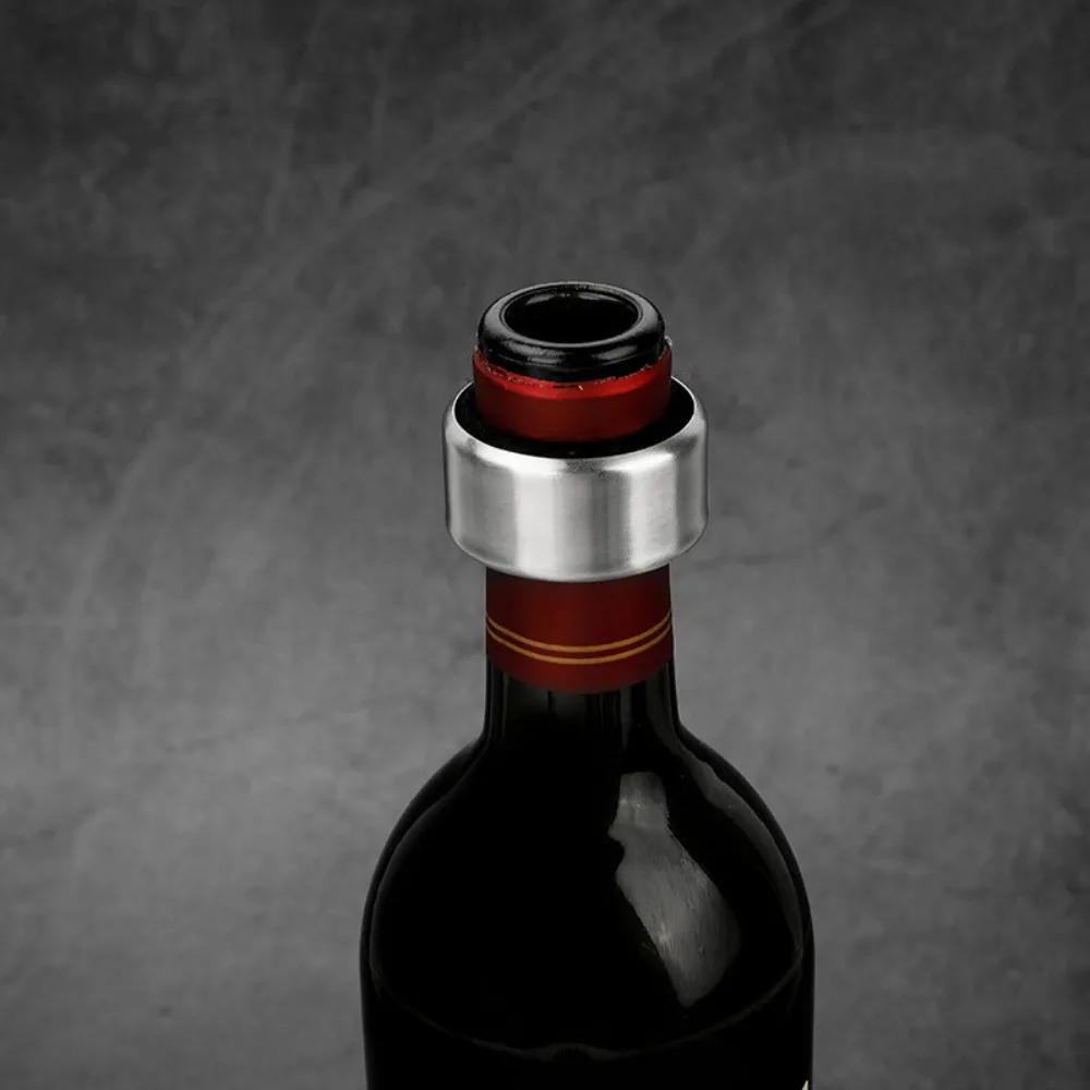 

10pcs Stainless Steel Wine Bottle Collars Velvet Lined Anti-overflow Wine Bottle Drip Ring Drop Proof Wine Drip Catcher
