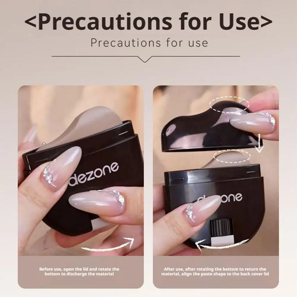 ثلاثية الأبعاد مقاوم للماء كسول إصلاح الخامس الوجه قطعة أثرية Dezone إصلاح فرشاة مجموعة رمادي داكن العنبر كونتور إصلاح عصا اللون تقديم كريم #6