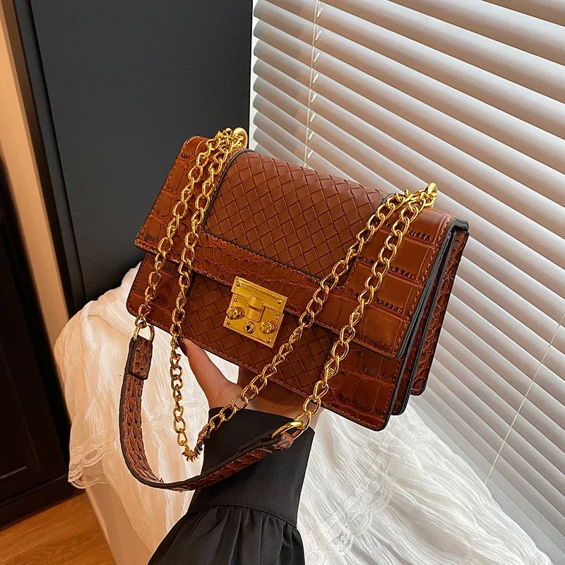 

Классическая дизайнерская женская сумка через плечо, роскошная кожаная сумка-тоут, элегантная сумка на плечо, элитный винтажный стиль