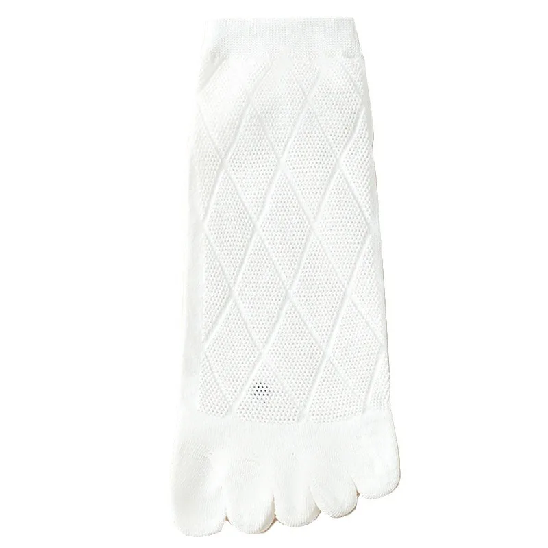 5 Pairs Finger Socks Men's Pure Cotton Spring Autumn Short Tube Summer Thin Sub-toe Socks Mesh Breathable Sports Sub-toe Socks