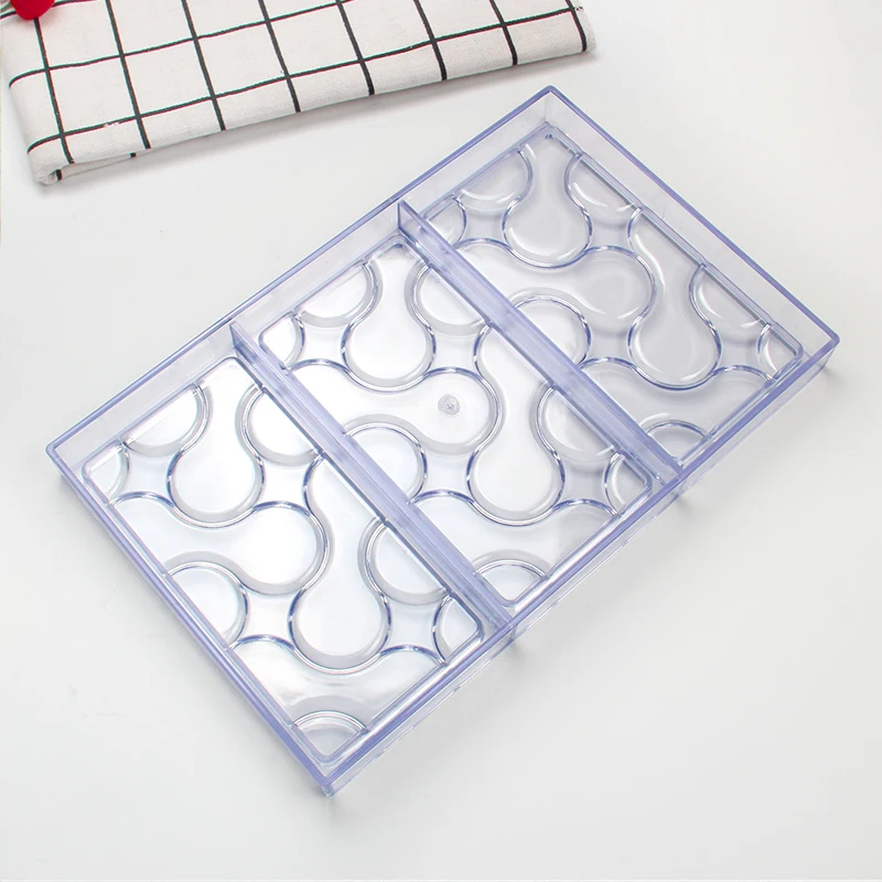 New Plastic Assembly Line Pattern Meridian Shapes DIY Baking Chocolate Mold CC0084