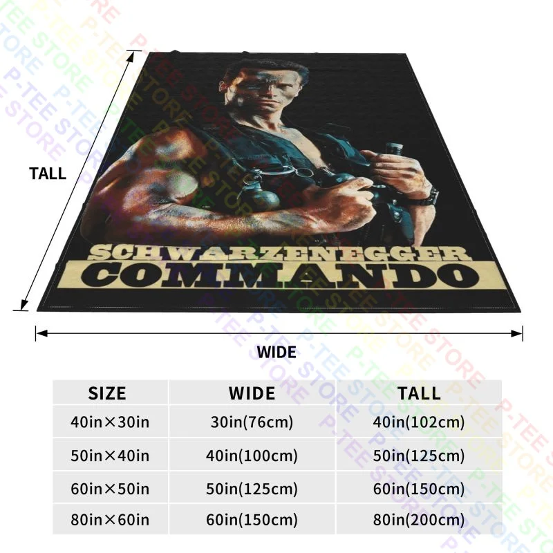 Arnold Schwarzenegger Commando Blanket Casual Bedroom Ultra-Soft Cover Blanket Sofa Decorative