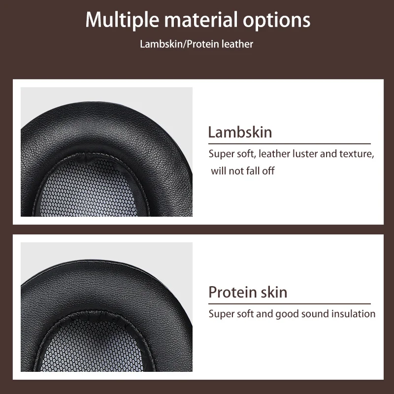 جلد الخراف استبدال وسادات الأذن وسادة الأذن لسوني MDR-1R MK2 1RBT 1ADAC MDR-1A 1ABT البروتين ليونة الجلود الأذن وسادة سماعة