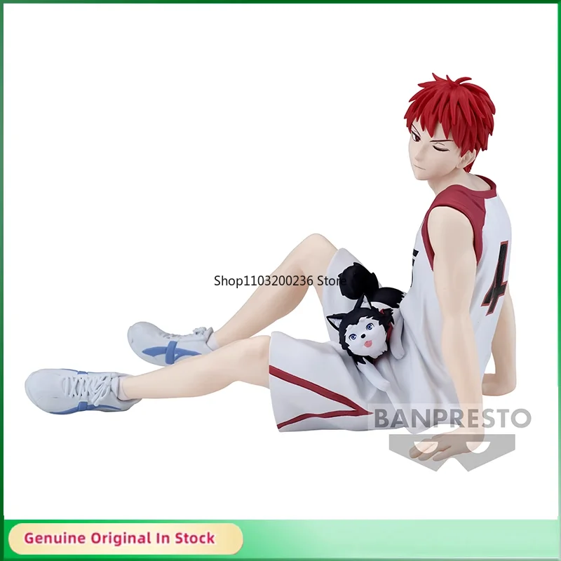 

Bandai Original Kuroko's Basketball Akashi Seijuro Sitting Posture Anime Action Figure Desktop Ornaments Cartoon Figures Model