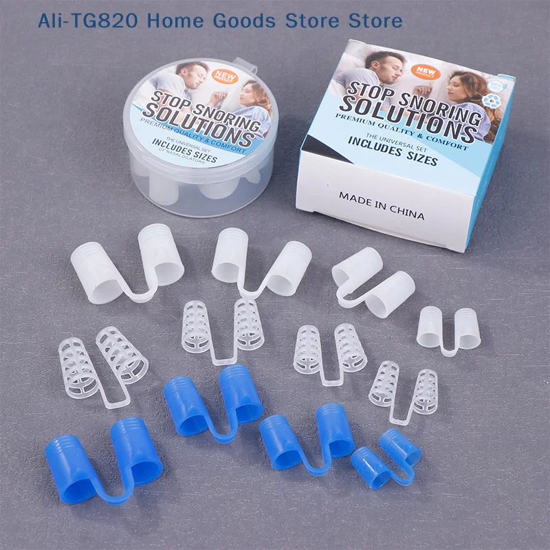 [TG820]Silicone Anti Snore Nasal Dilators Apnea Aid Snoring Nose Clip Nose Breathing Apparatus Devices 4/8Pcs