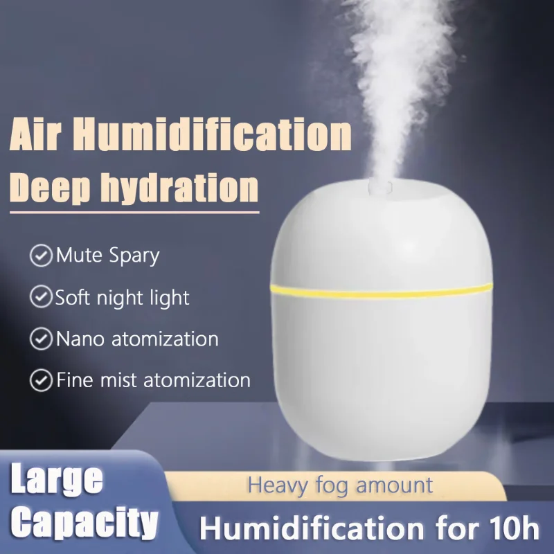 Air Humidifier Aroma Diffuser LED Light Essential Oil Mist Maker High Quality USB Rechargeable Portable Air Purifier For Home