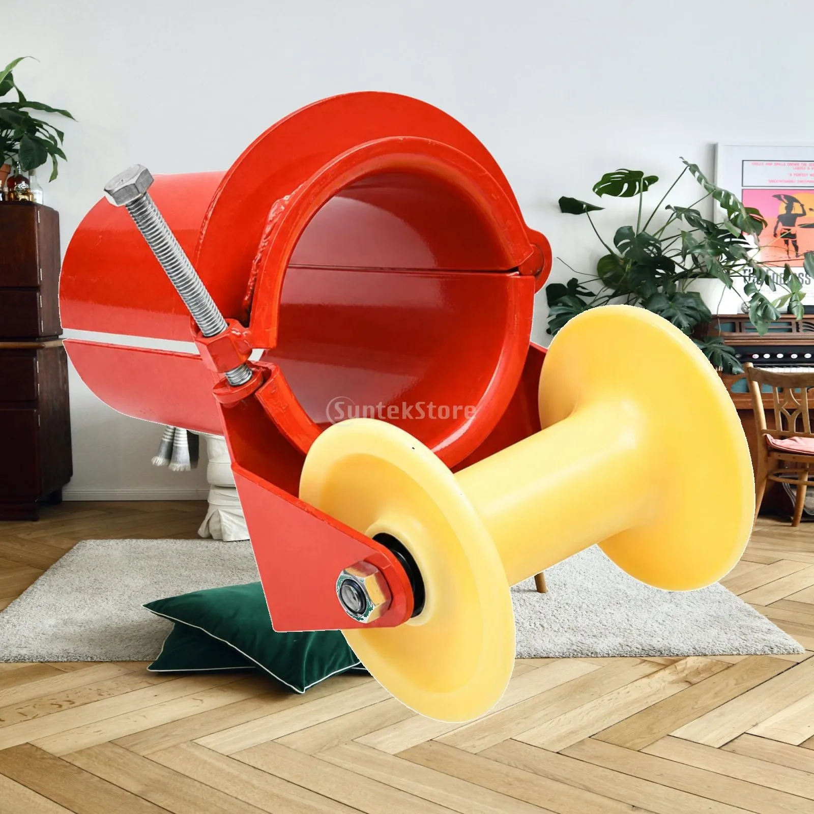 Cable Pulling Pulley Tool for Conduit Installation Plastic Wheel Guide with Clamping Opening for Construction Cable Laying