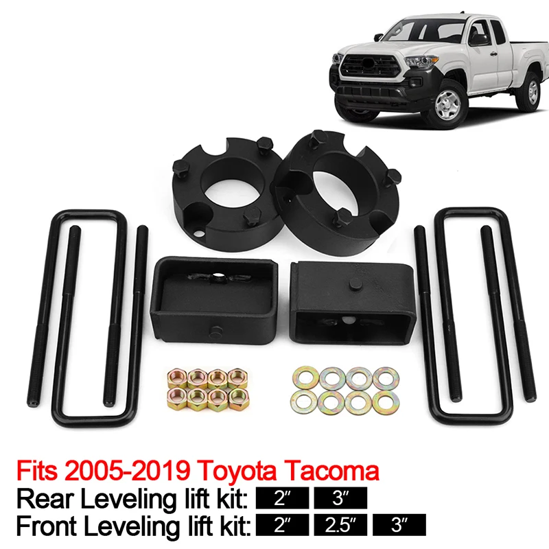 

05-19 Tacoma front 2/2.5/3" rear 2" leveling pads