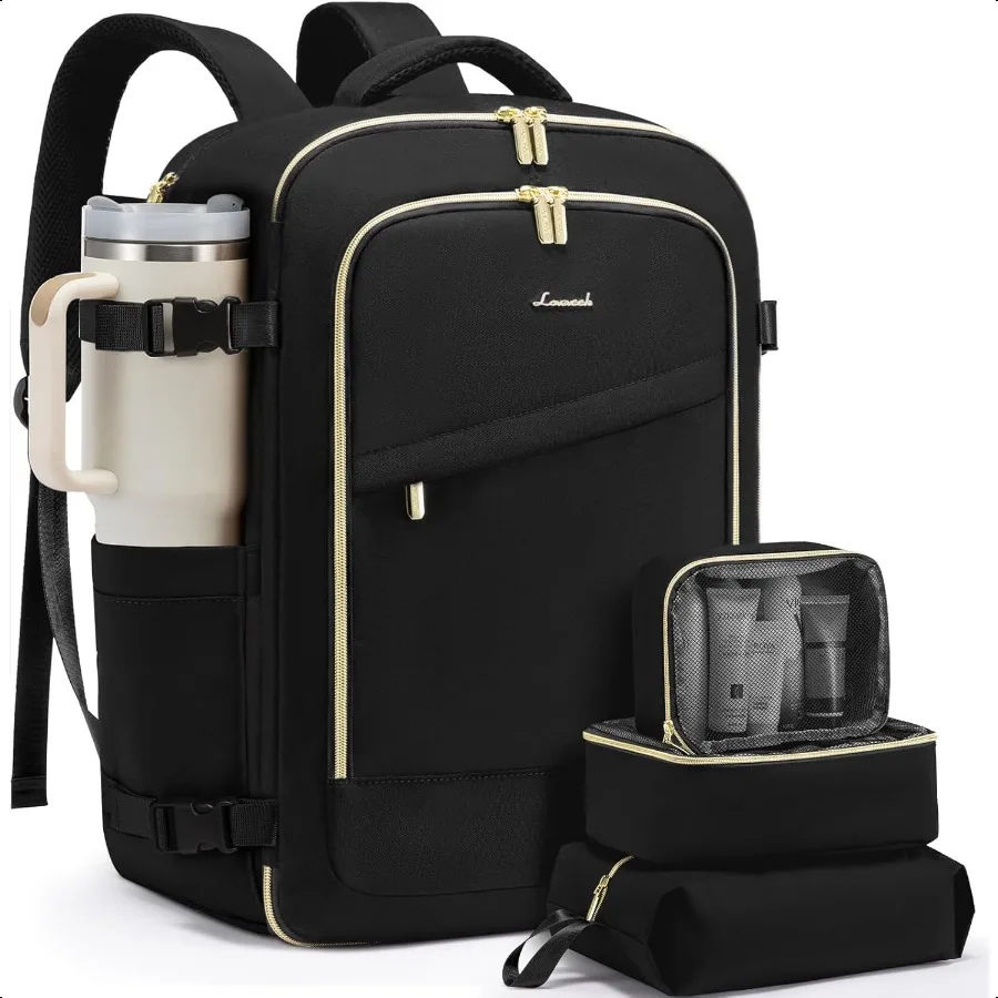 

Travel Backpack for Women 40L Carry On Backpack for Airplanes Personal Item Bag for Airlines Fits 17 inch Laptop TSA Appd Lage