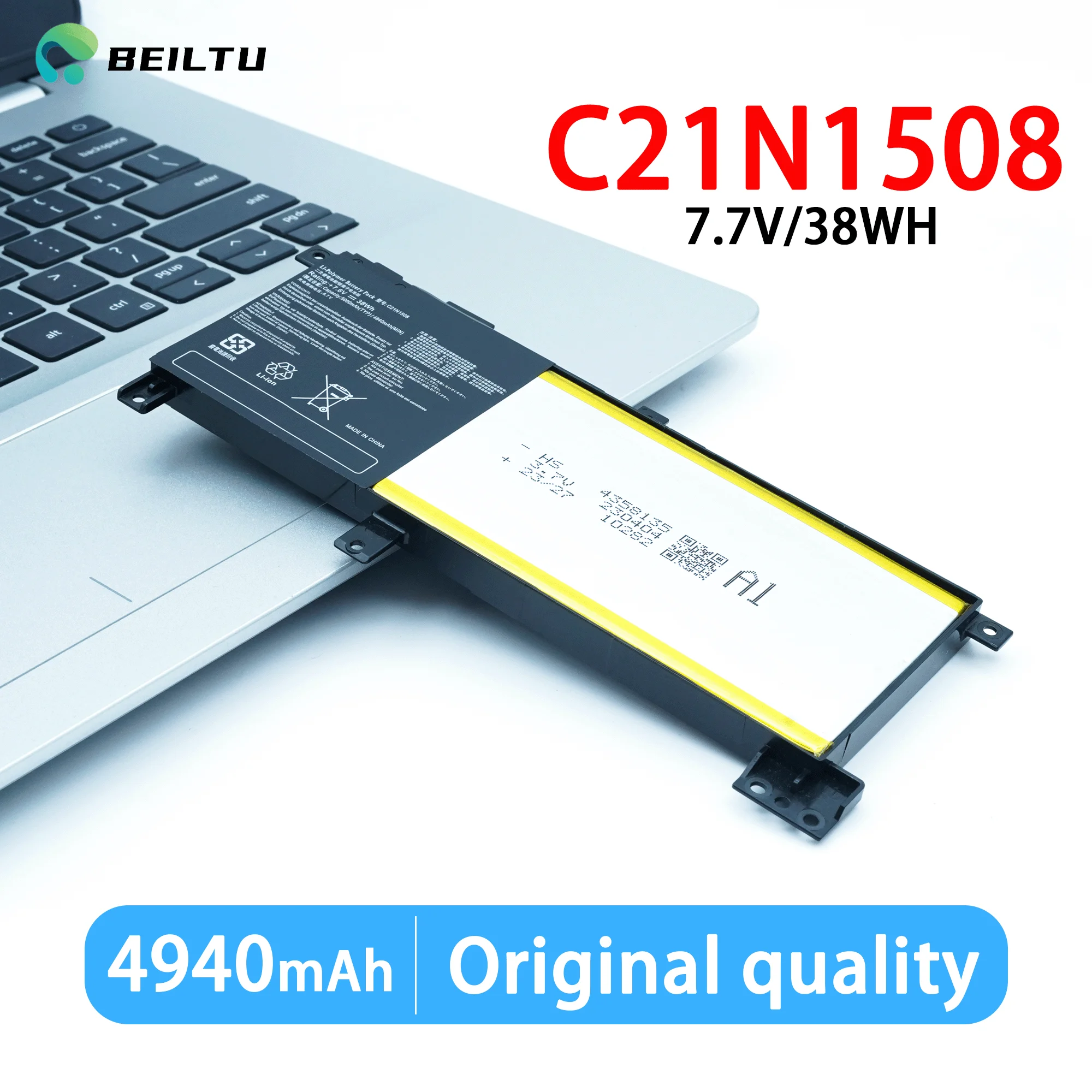C21N1508 38Wh nouvelle batterie d'ordinateur portable pour ASUS X456U X456UA X456UB X456UF X456UJ X456UR X456UV A456U F456U F456UV K456U R457U