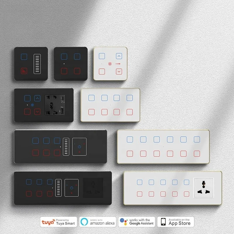 India Standard 6M Wireless WIFI Combination Switch    Failure Memory Glass Touch Support Alexa Google Assistant