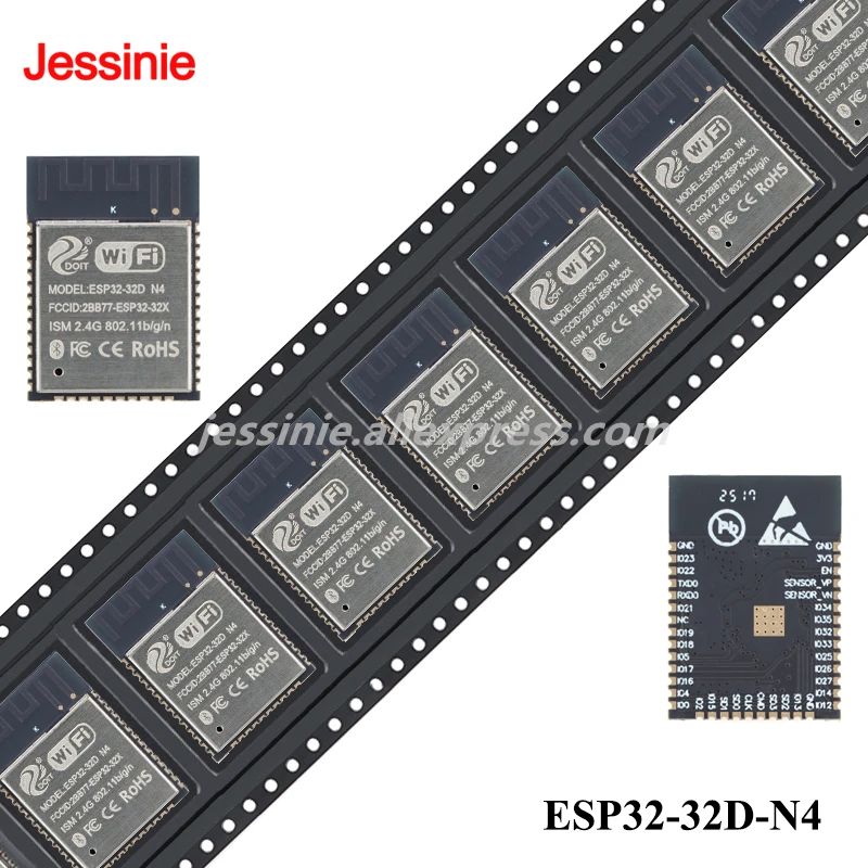 5pcs/1pc ESPS3-32-N4 ESPS3-32E-N4 ESP32-32D-N4 ESP32-32E-N4 ESP32-32UE-N4 32-bit Dual-core MCU BLE 5.0 WiFi Module