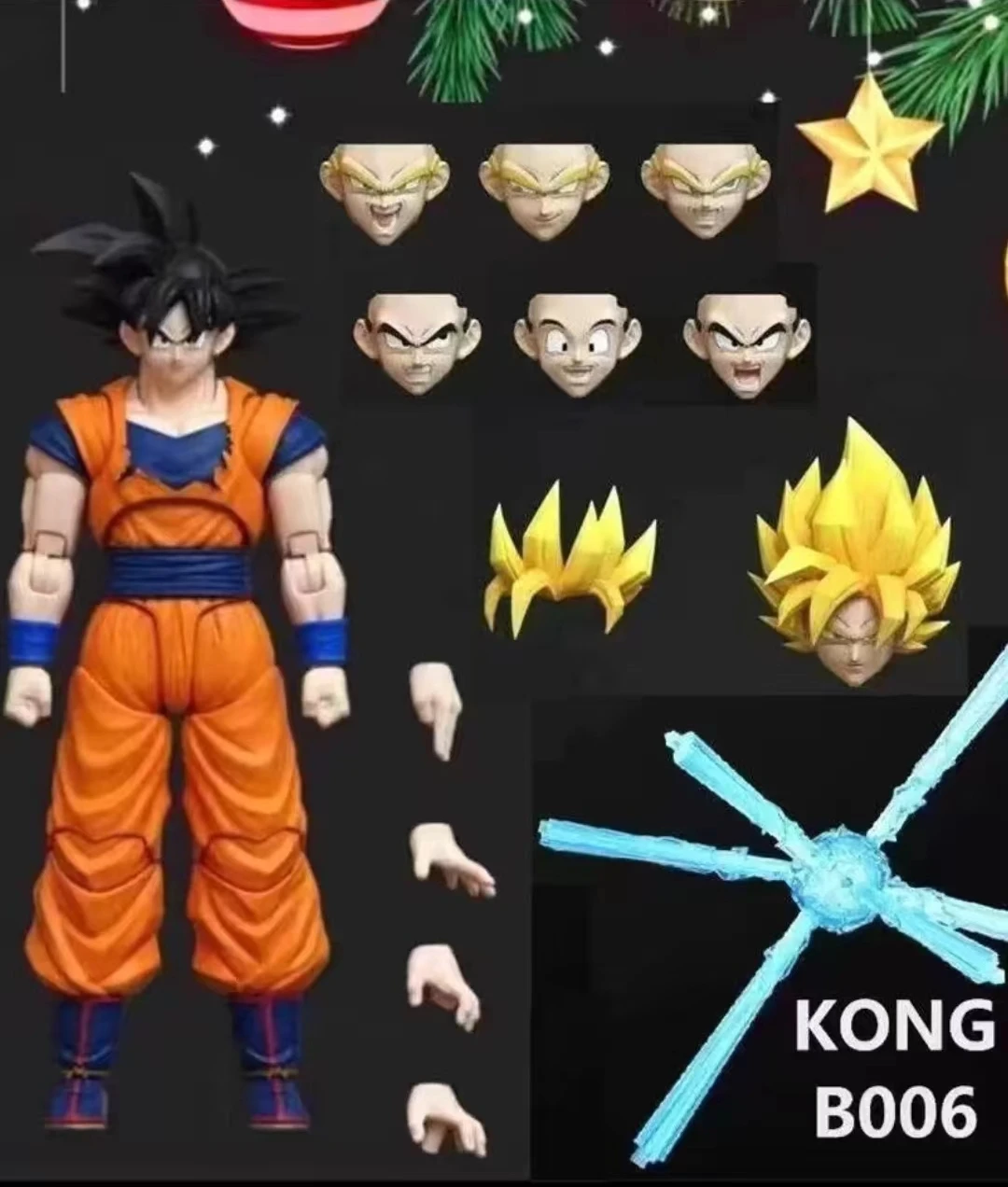 18Cm Pvc Kong Studio Beast Deities Dragon Ball Z Super Saiyan Son Goku Kakarotto Anime Action Figure Garage Kit Model Toys Gift