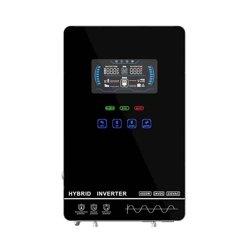 Hybrid Solar Inverter LCD remote control 4.5kw 6.5kw 7.2kw